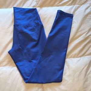 Arie play shine high waisted legging blue